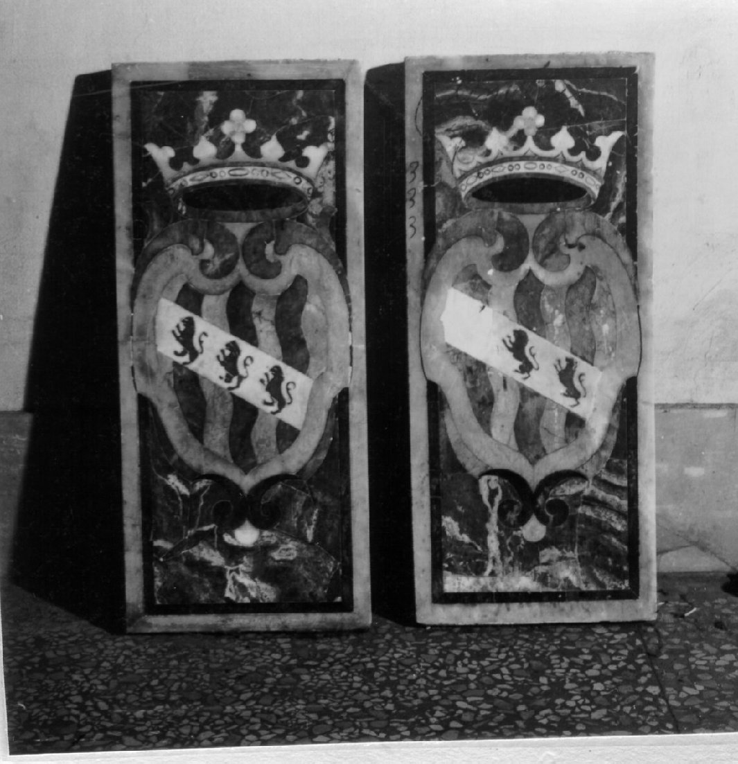 decorazione a intarsio, serie - bottega napoletana (metà sec. XVI)