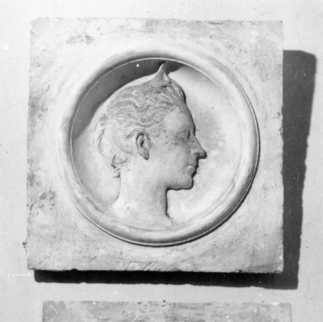 ritratto d'uomo (rilievo) - ambito napoletano (inizio sec. XX)