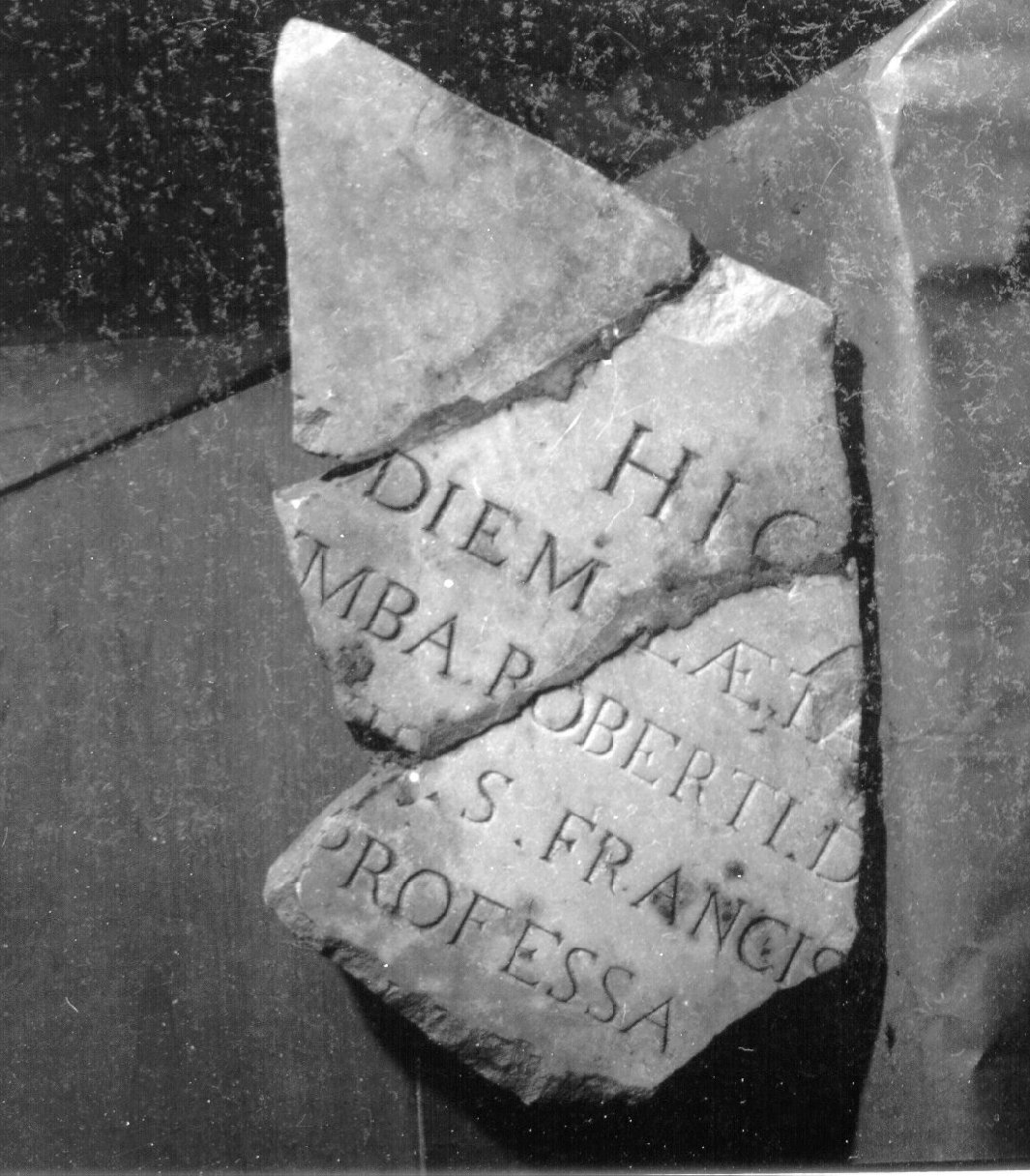 lapide, frammento - bottega napoletana (inizio sec. XVI)