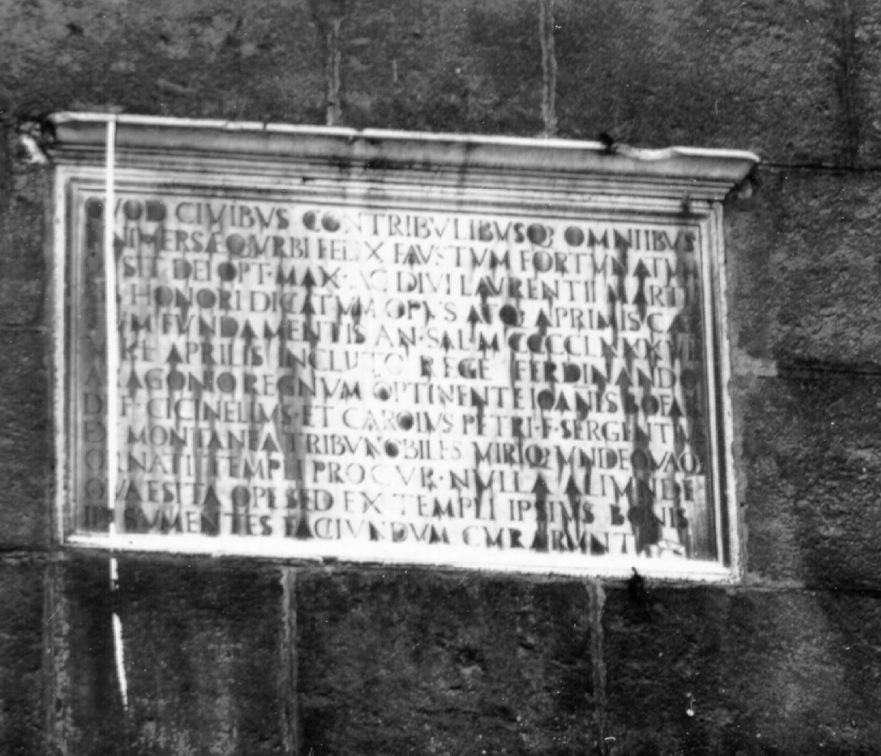 lapide celebrativa - bottega napoletana (sec. XV)