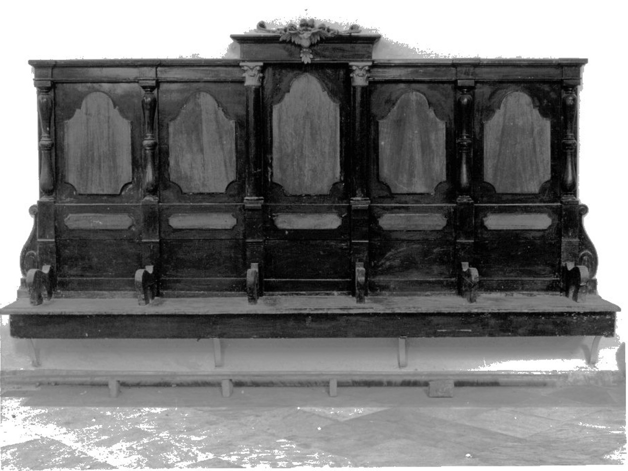 stallo di confraternita - bottega napoletana (metà sec. XVIII)