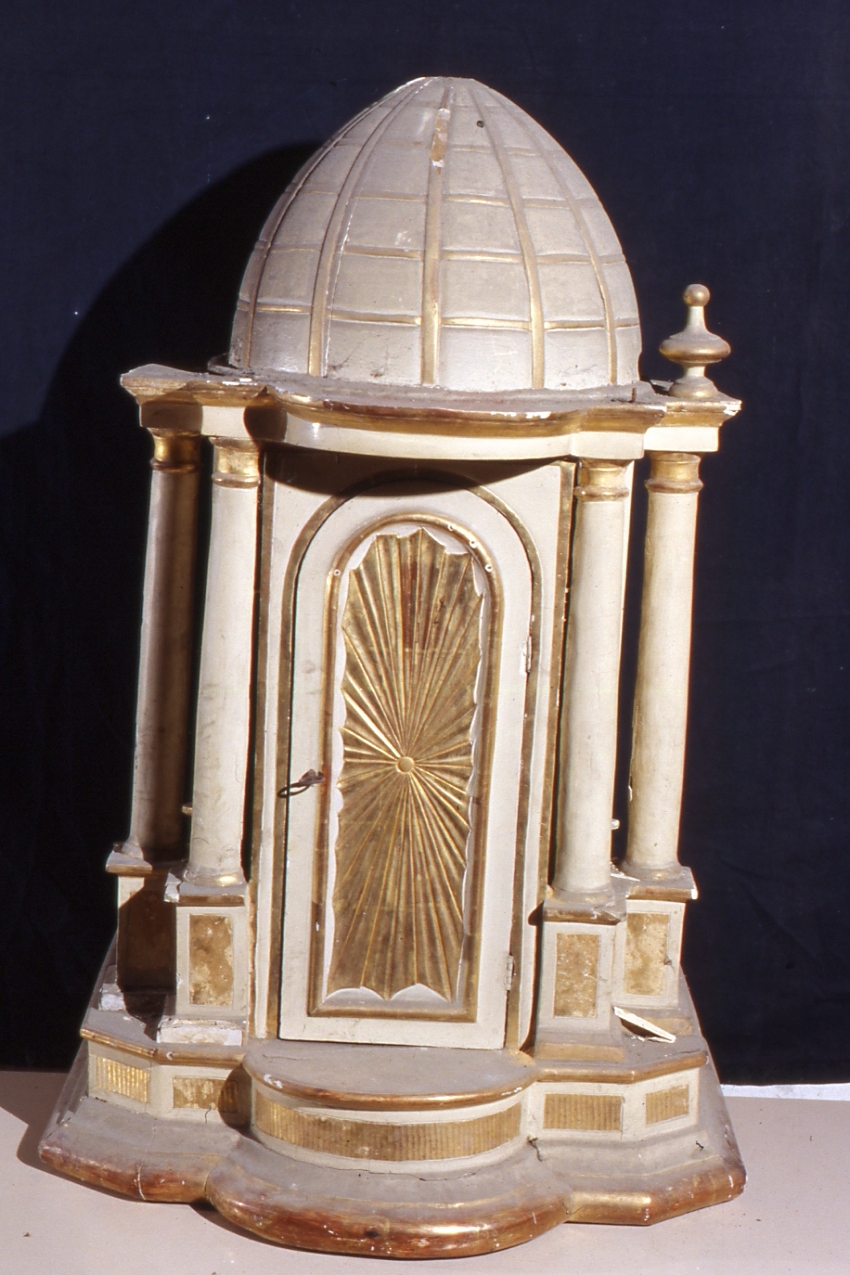 tabernacolo - a tempietto - bottega napoletana (seconda metà sec. XIX)