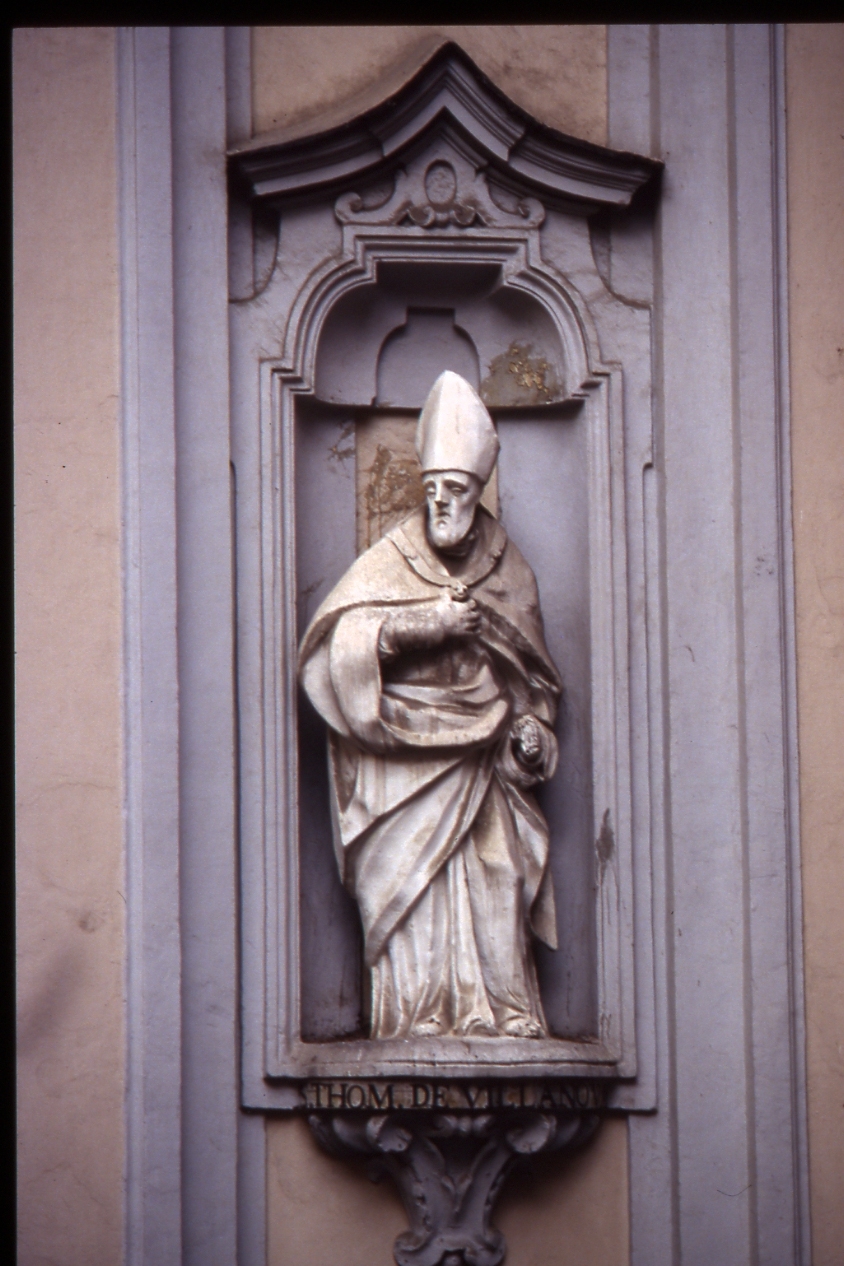 San Tommaso da Villanova (statua, elemento d'insieme) di Pini Enrico, Scarola Giuseppe (sec. XVIII)