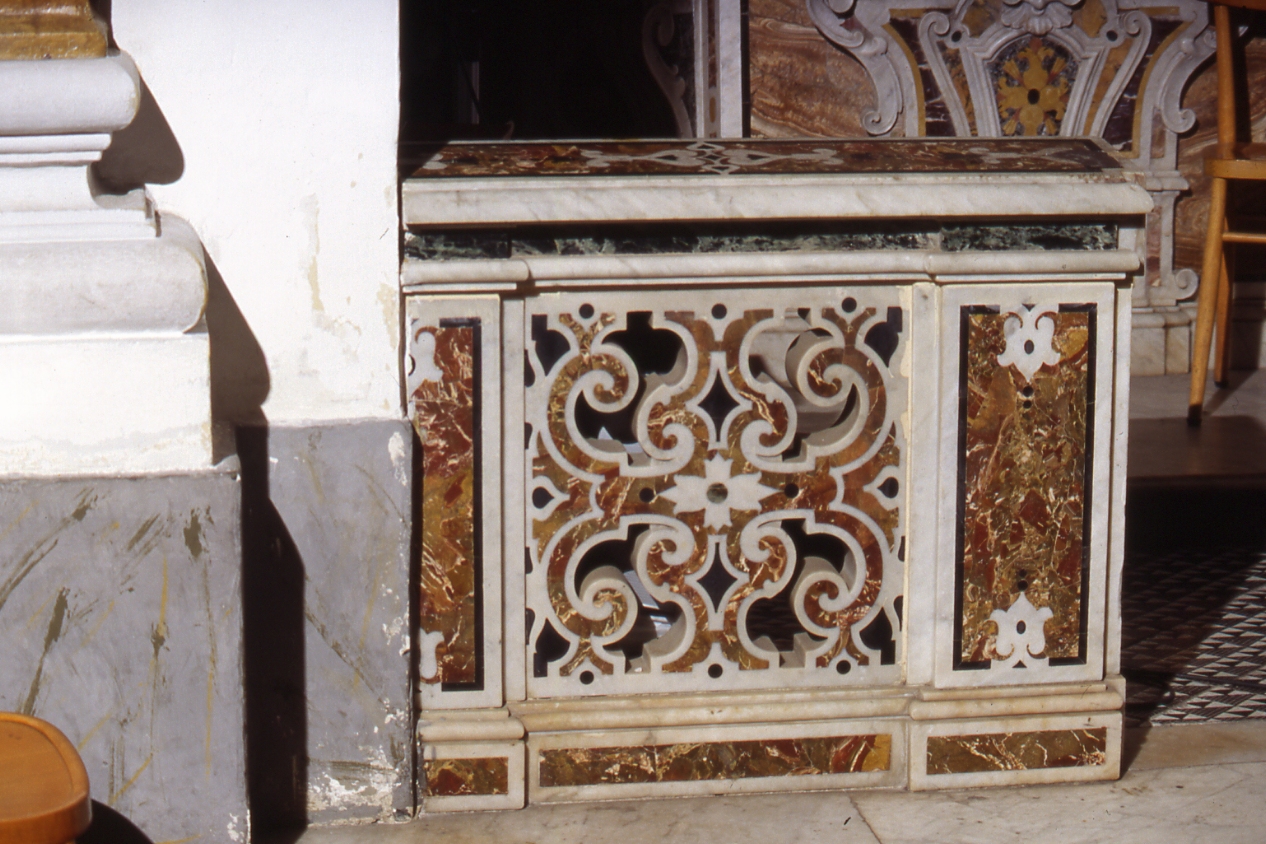 transenna - bottega napoletana (ultimo quarto sec. XVIII)