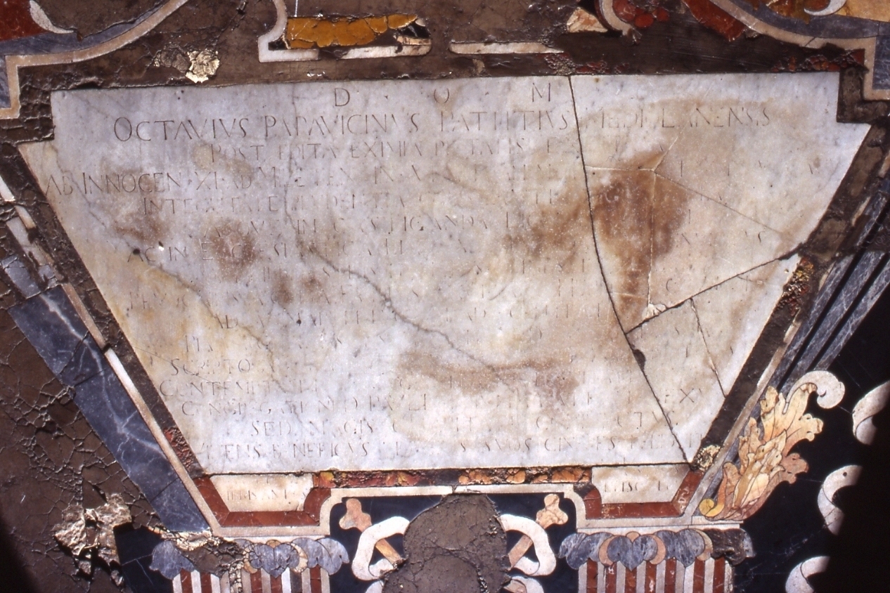 lapide tombale - bottega napoletana (sec. XVII)