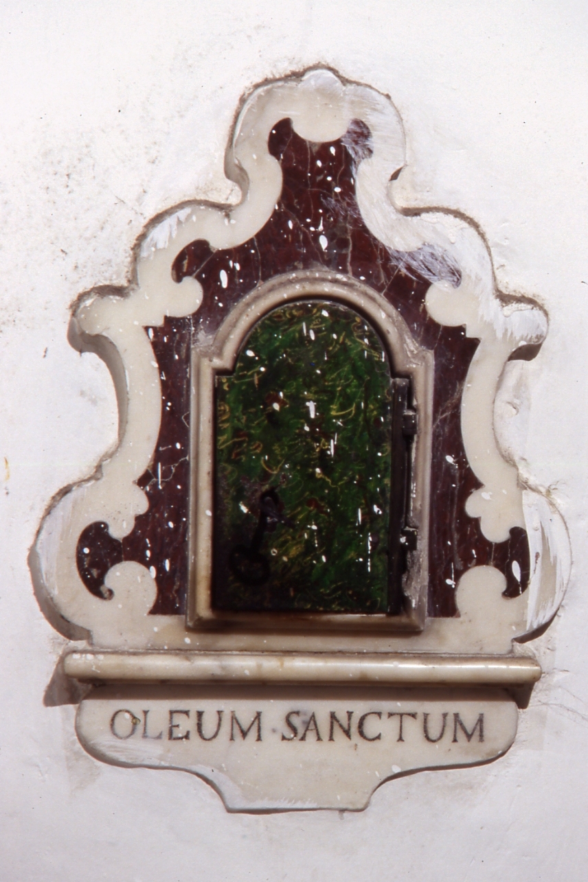 armadietto per oli santi - bottega napoletana (ultimo quarto sec. XVIII)