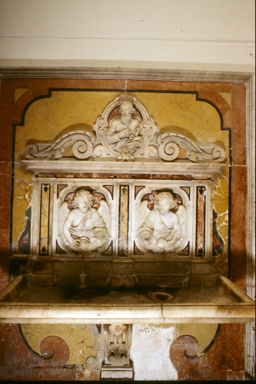 lavabo da sacrestia - ambito napoletano (prima metà sec. XVII)