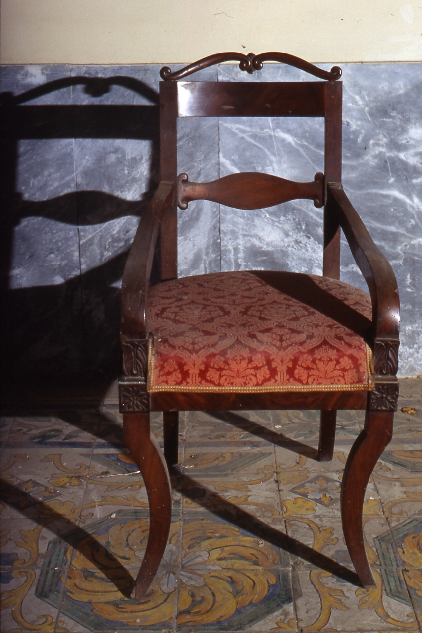 poltroncina - bottega napoletana (ultimo quarto sec. XIX)