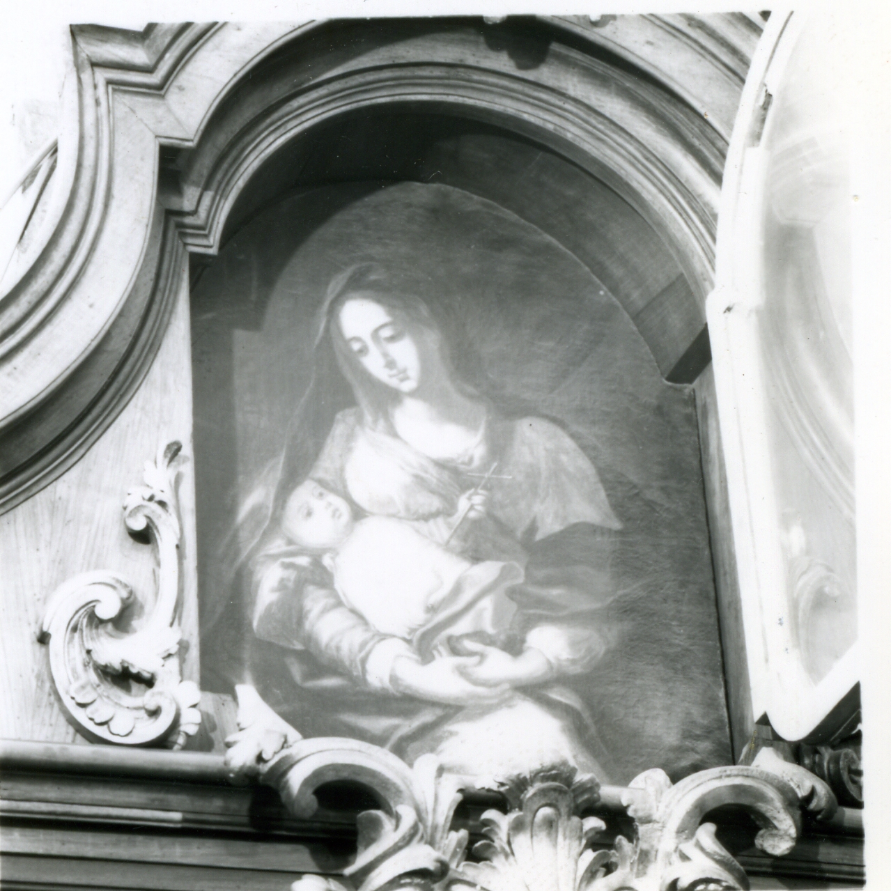 Madonna con Bambino (dipinto) di Alvarez Giovanni (sec. XVIII)