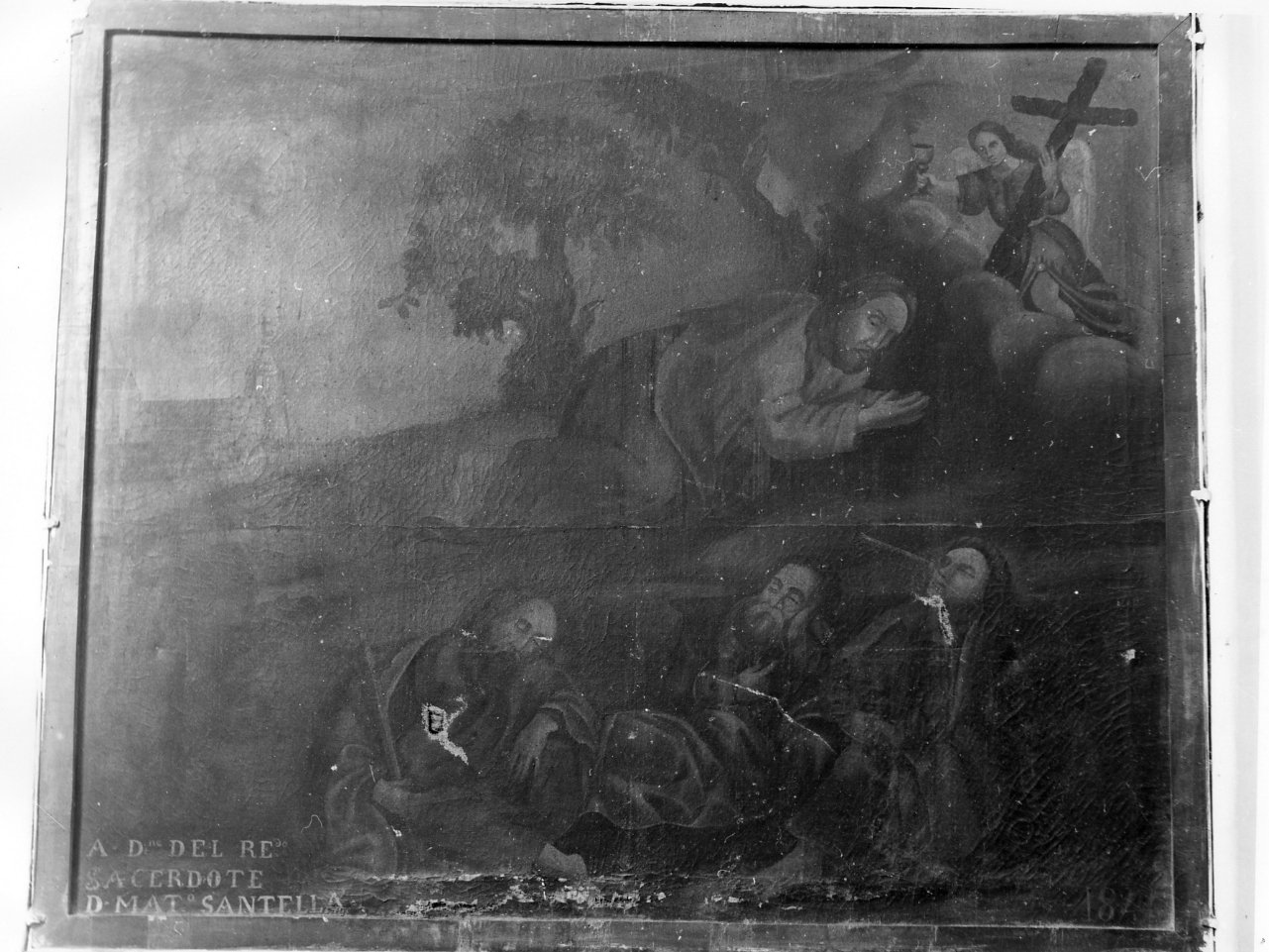 orazione di Cristo nell'orto di Getsemani (dipinto) - ambito campano (sec. XIX)