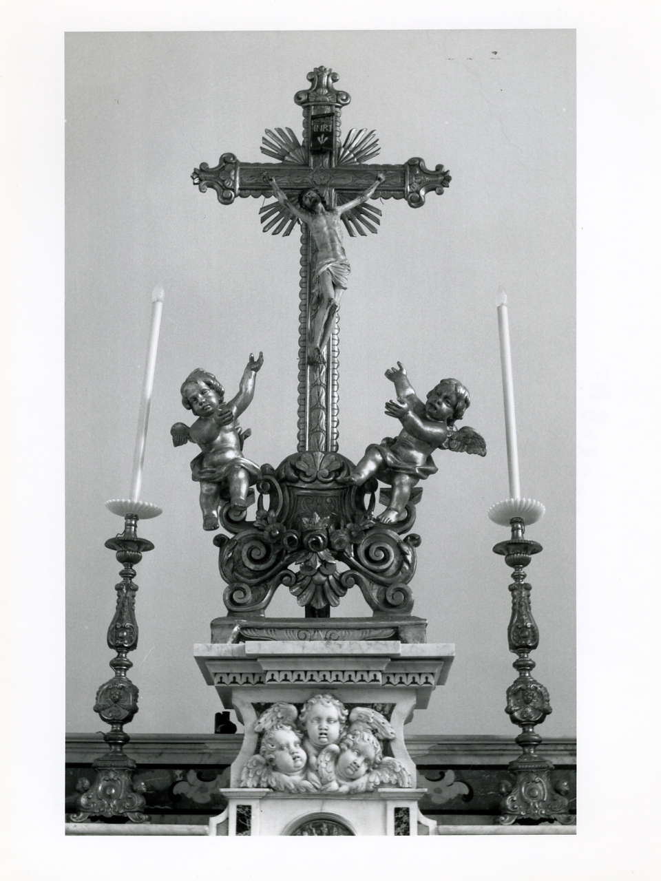 croce d'altare - bottega napoletana (seconda metà sec. XIX)