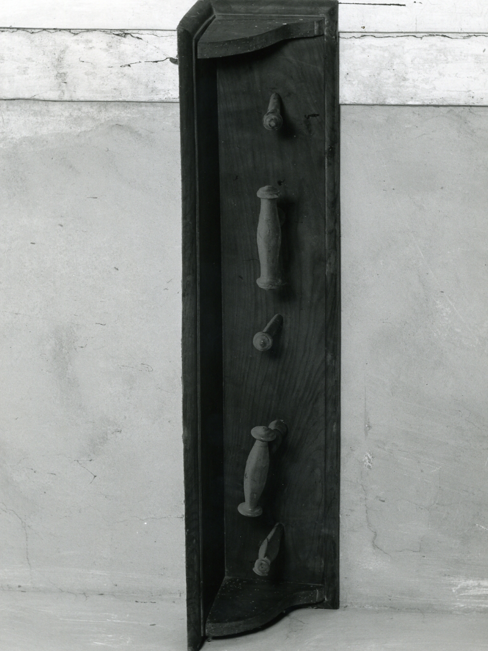attaccapanni - da parete, serie - bottega napoletana (fine sec. XIX)