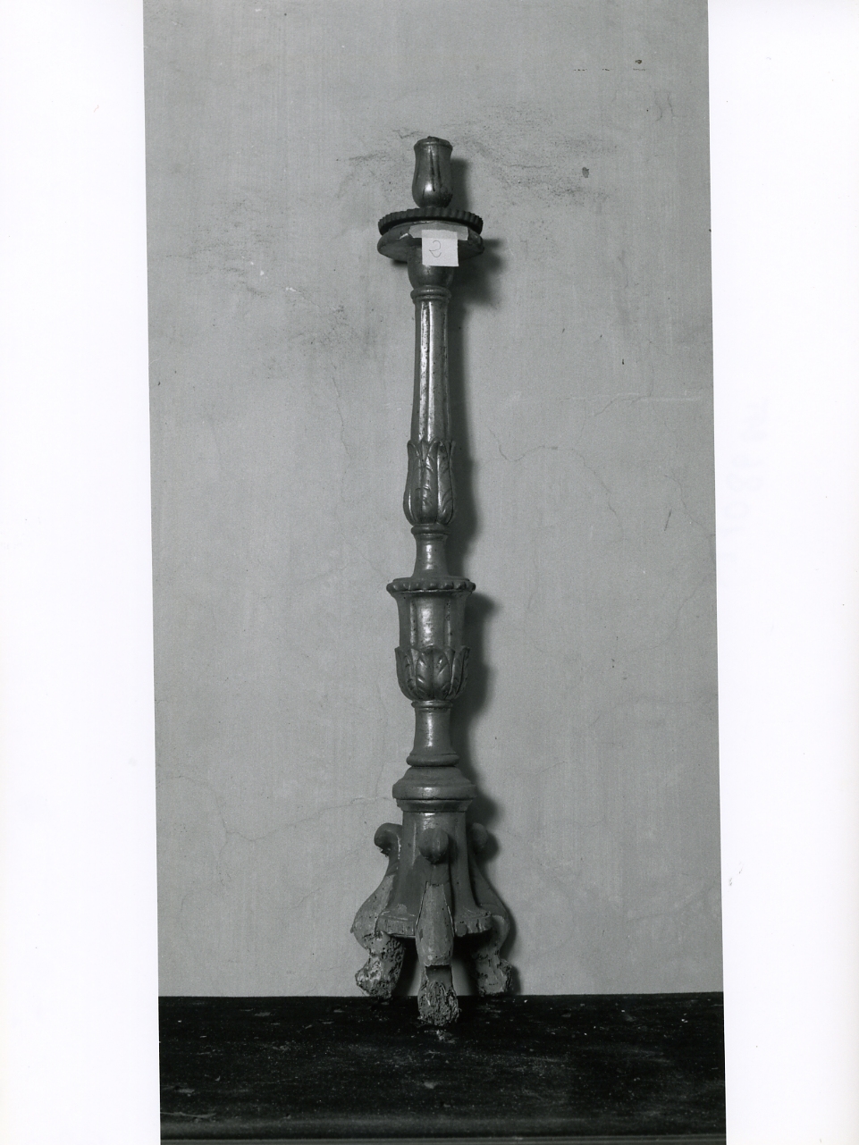 candeliere d'altare - bottega napoletana (prima metà sec. XIX)