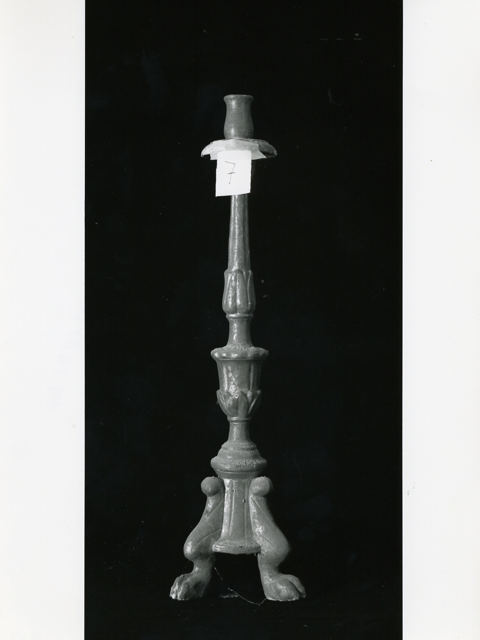 candeliere d'altare - bottega napoletana (metà sec. XIX)