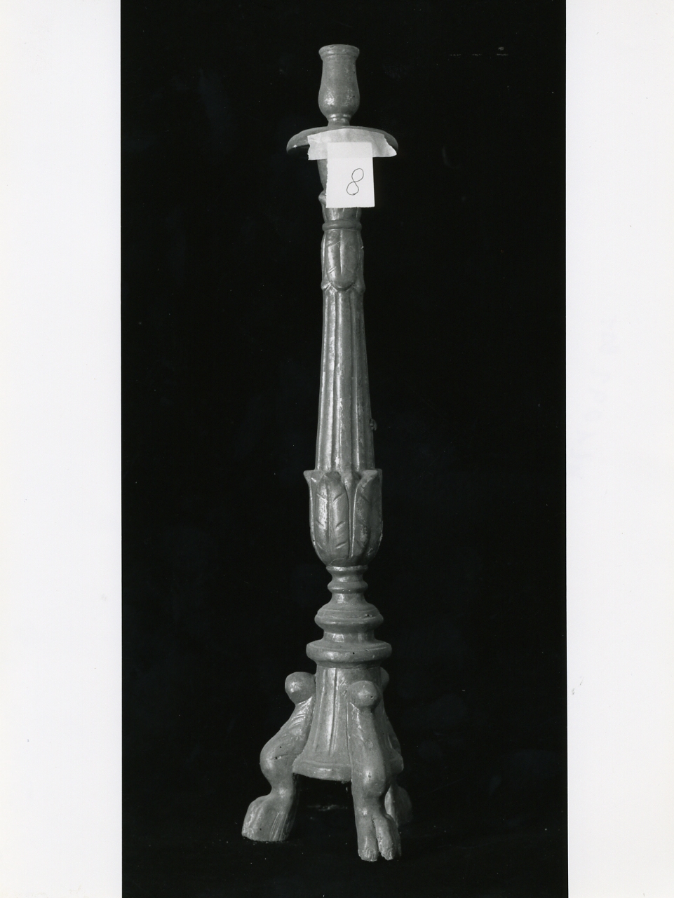 candeliere d'altare - bottega napoletana (metà sec. XIX)