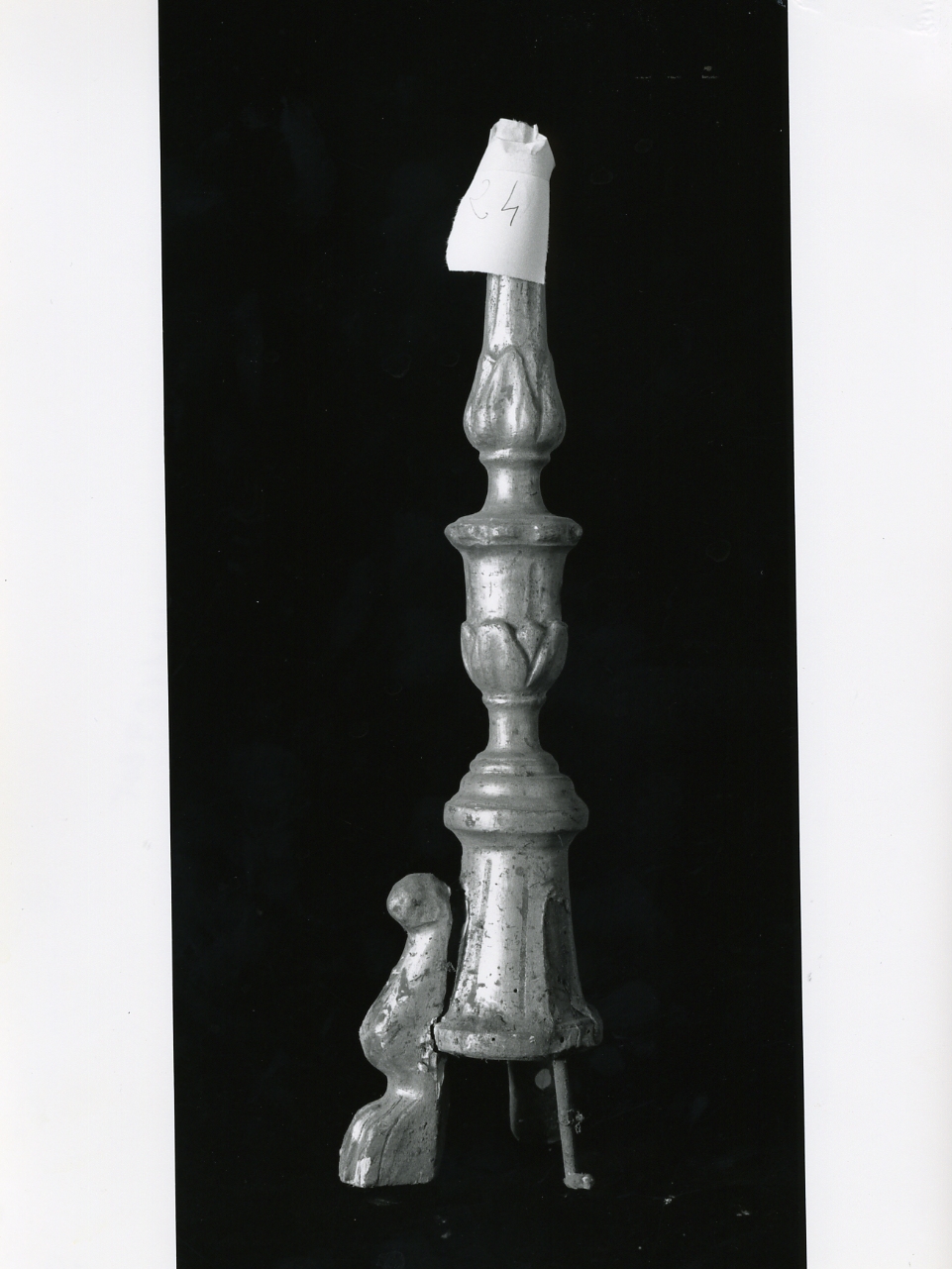 candeliere d'altare - bottega napoletana (metà sec. XIX)