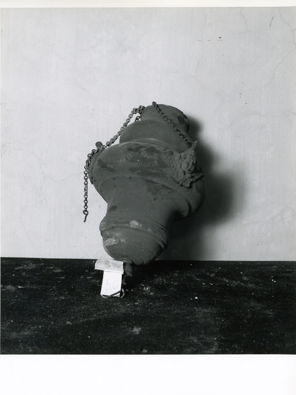 lampada pensile, serie - bottega napoletana (seconda metà sec. XIX)