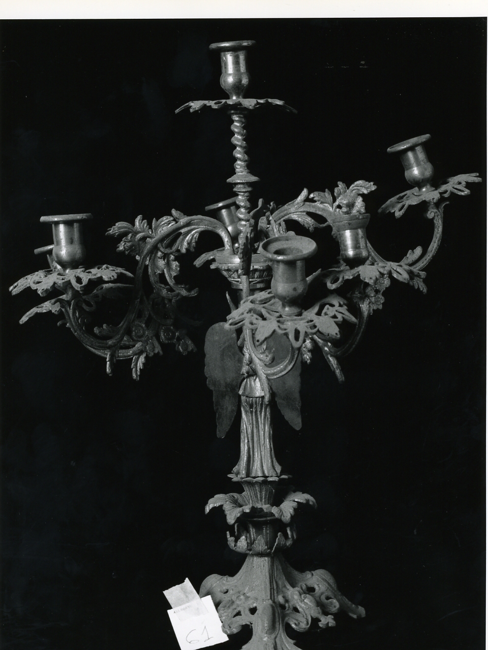 candelabro - bottega napoletana (seconda metà sec. XIX)