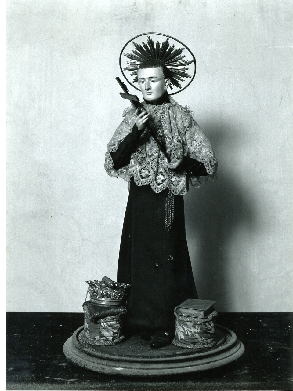 San Luigi Gonzaga (statuetta devozionale) - ambito napoletano (seconda metà sec. XIX)