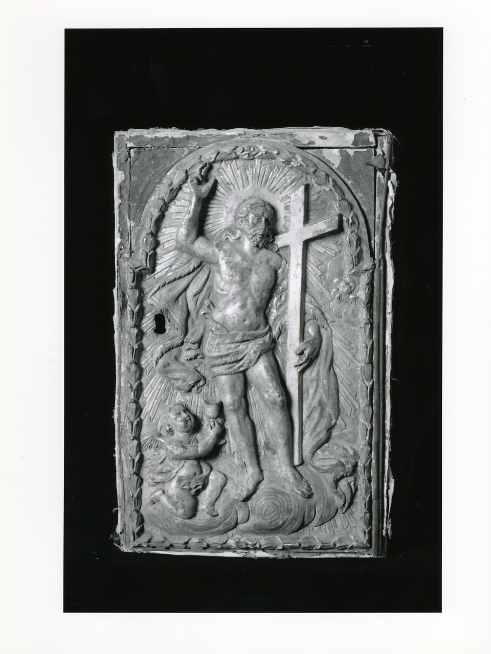 Sangue di Cristo (sportello di tabernacolo, frammento) - bottega napoletana (metà sec. XVIII)