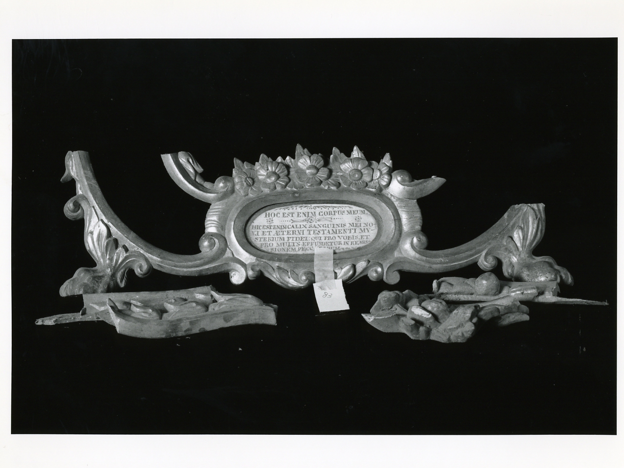 cartagloria, frammento - bottega napoletana (prima metà sec. XIX)