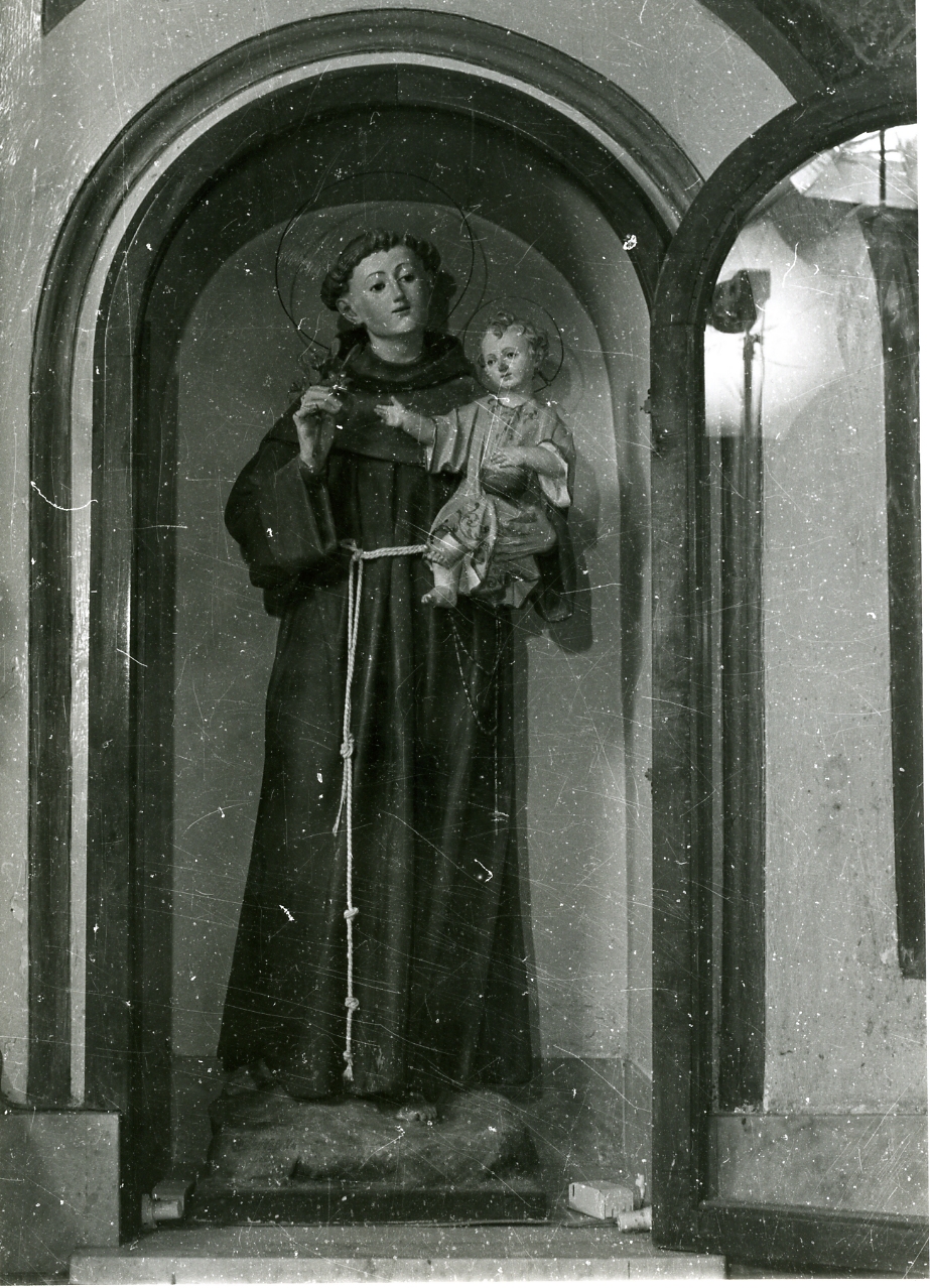 Sant'Antonio da Padova con il bambino (statua) - bottega napoletana (prima metà sec. XX)