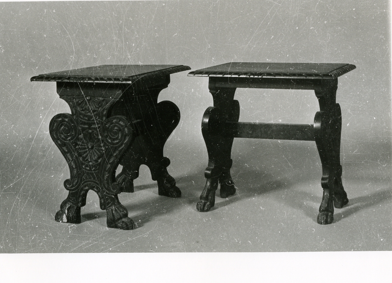 sgabello, serie - bottega napoletana (seconda metà sec. XIX)