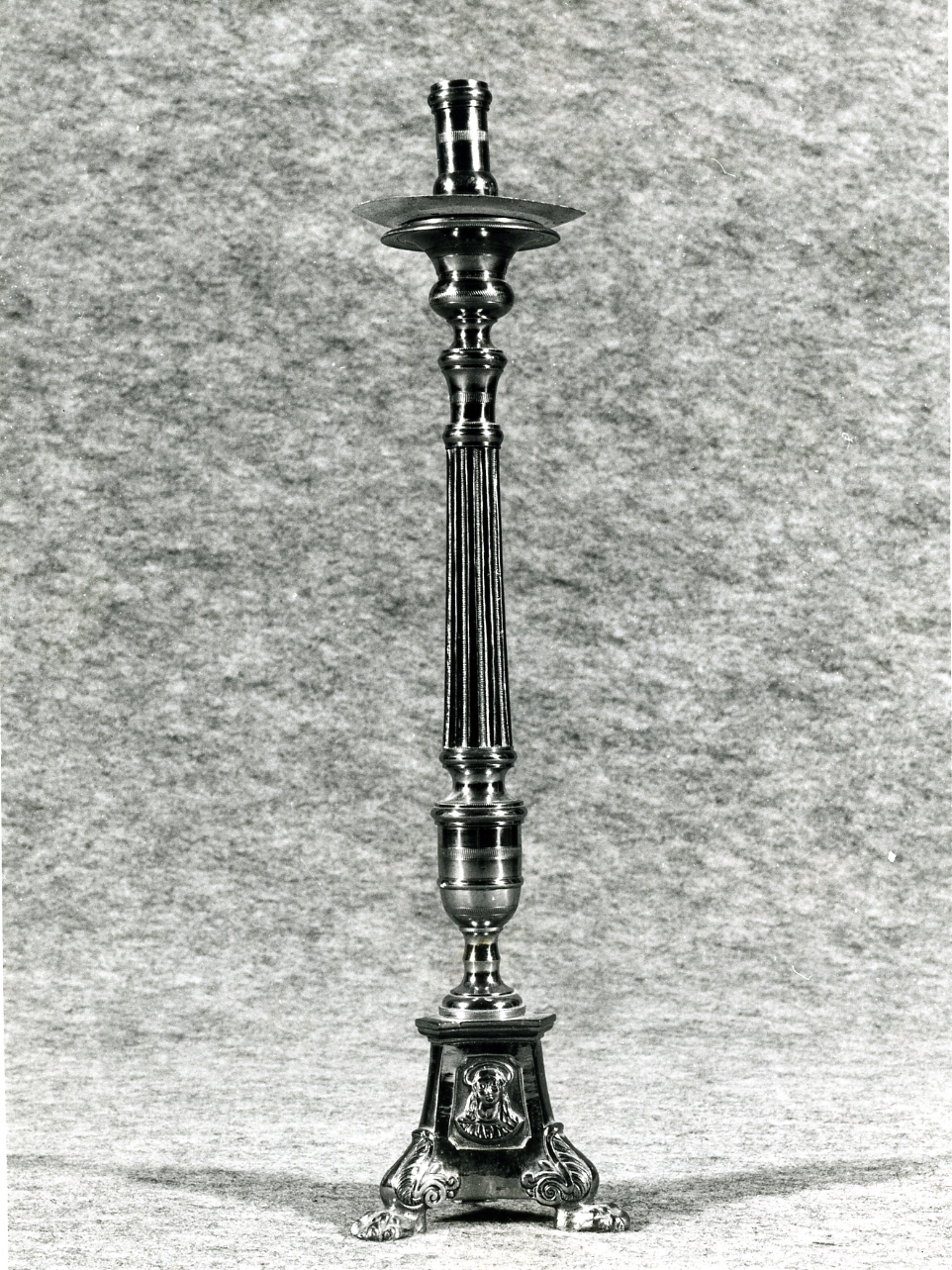 candelabro, serie - bottega napoletana (seconda metà sec. XVIII)