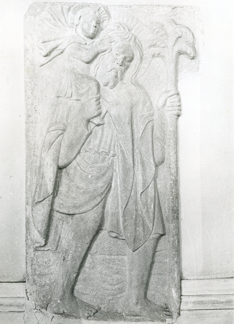 San Cristoforo (rilievo) - bottega napoletana (inizio sec. XV)
