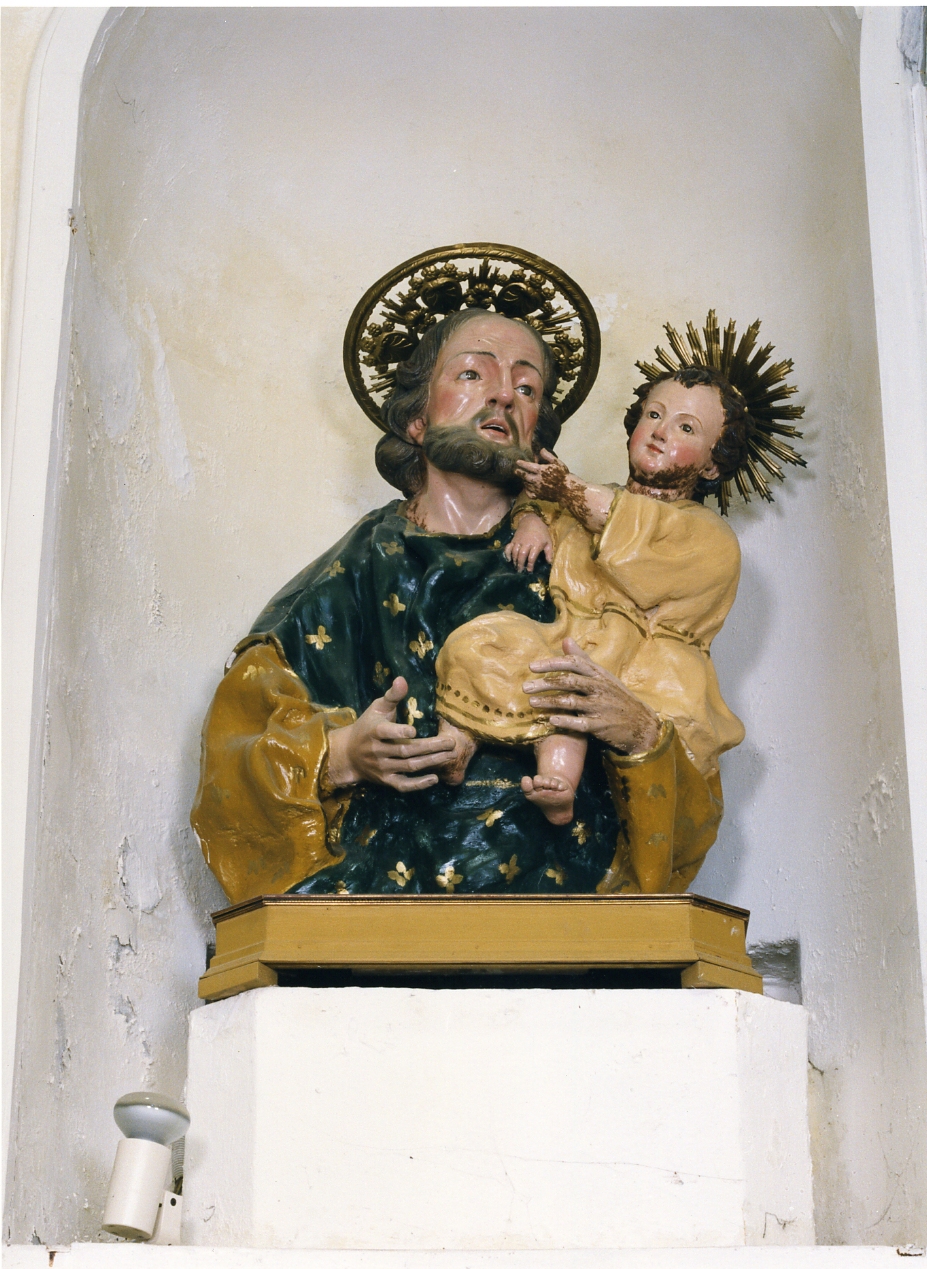 San Giuseppe e Gesù Bambino (scultura) - bottega napoletana (seconda metà sec. XVIII)