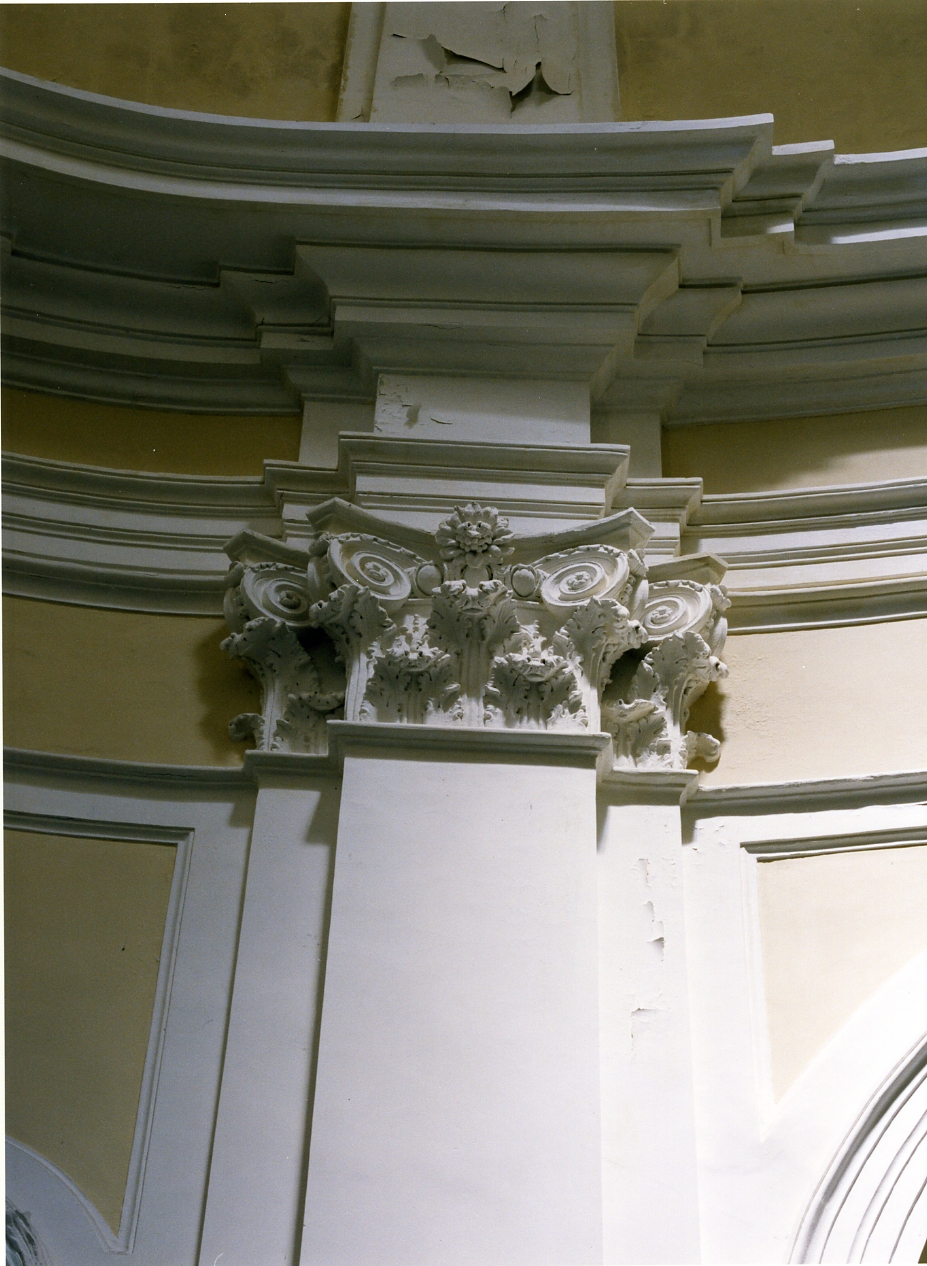 capitello di lesena, serie - bottega napoletana (seconda metà sec. XVIII)