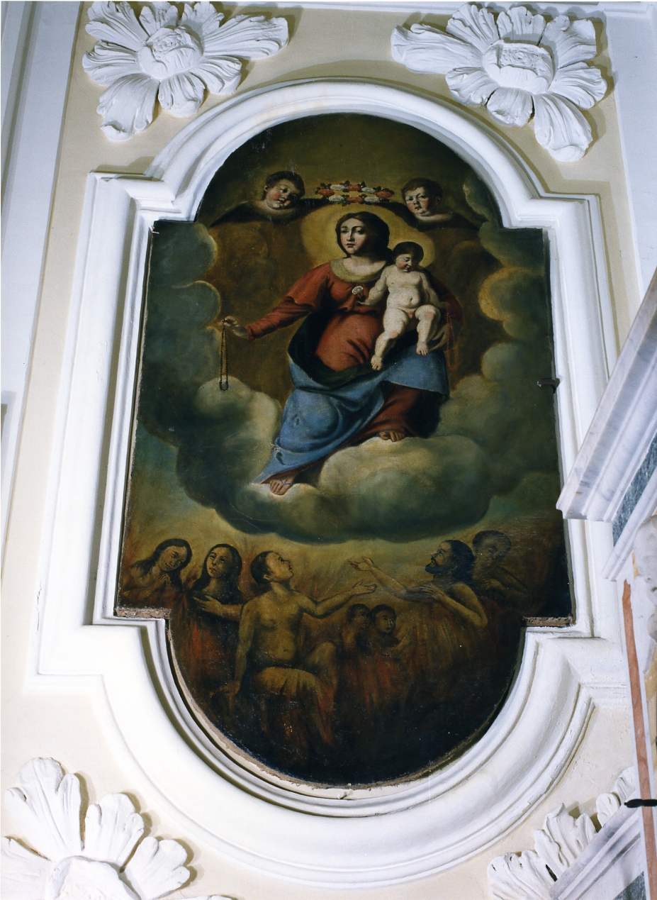 Madonna che intercede per le anime del purgatorio (dipinto) - ambito napoletano (seconda metà sec. XVII)