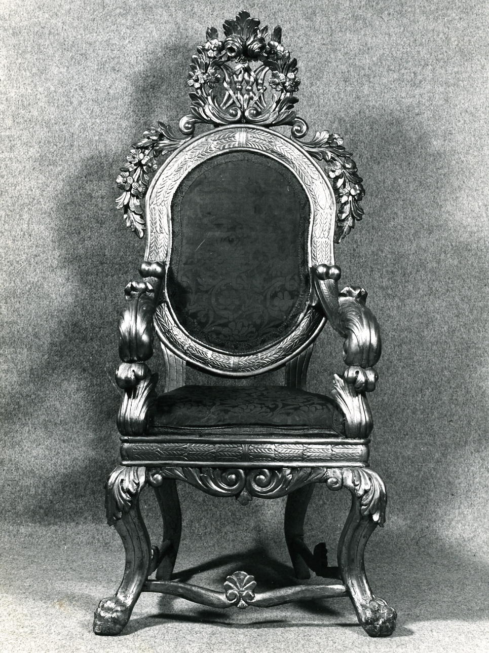 poltrona - bottega napoletana (prima metà sec. XIX)