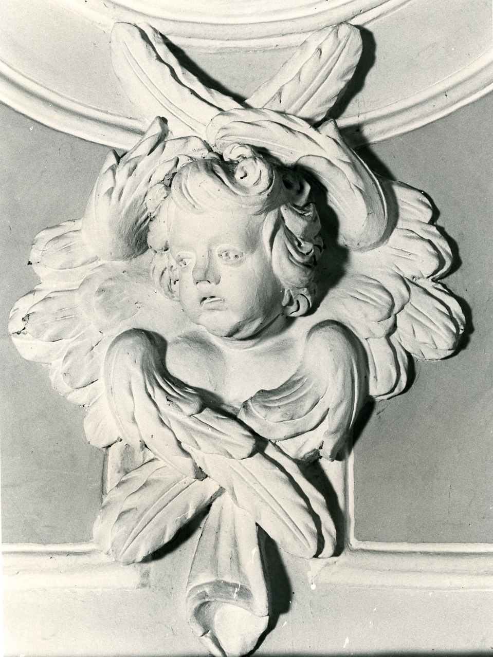 cherubino (decorazione plastica) - bottega napoletana (prima metà sec. XIX)