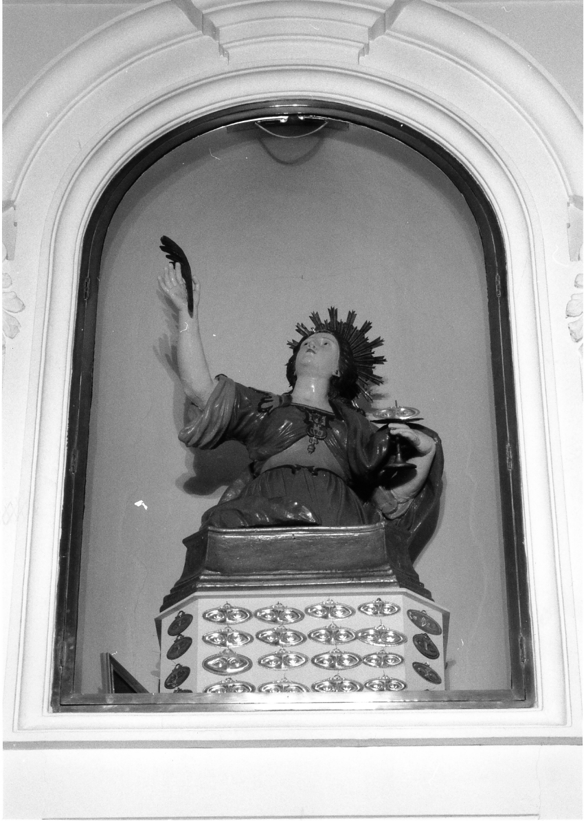 Santa Lucia (reliquiario - a busto) - bottega napoletana (seconda metà sec. XVIII)