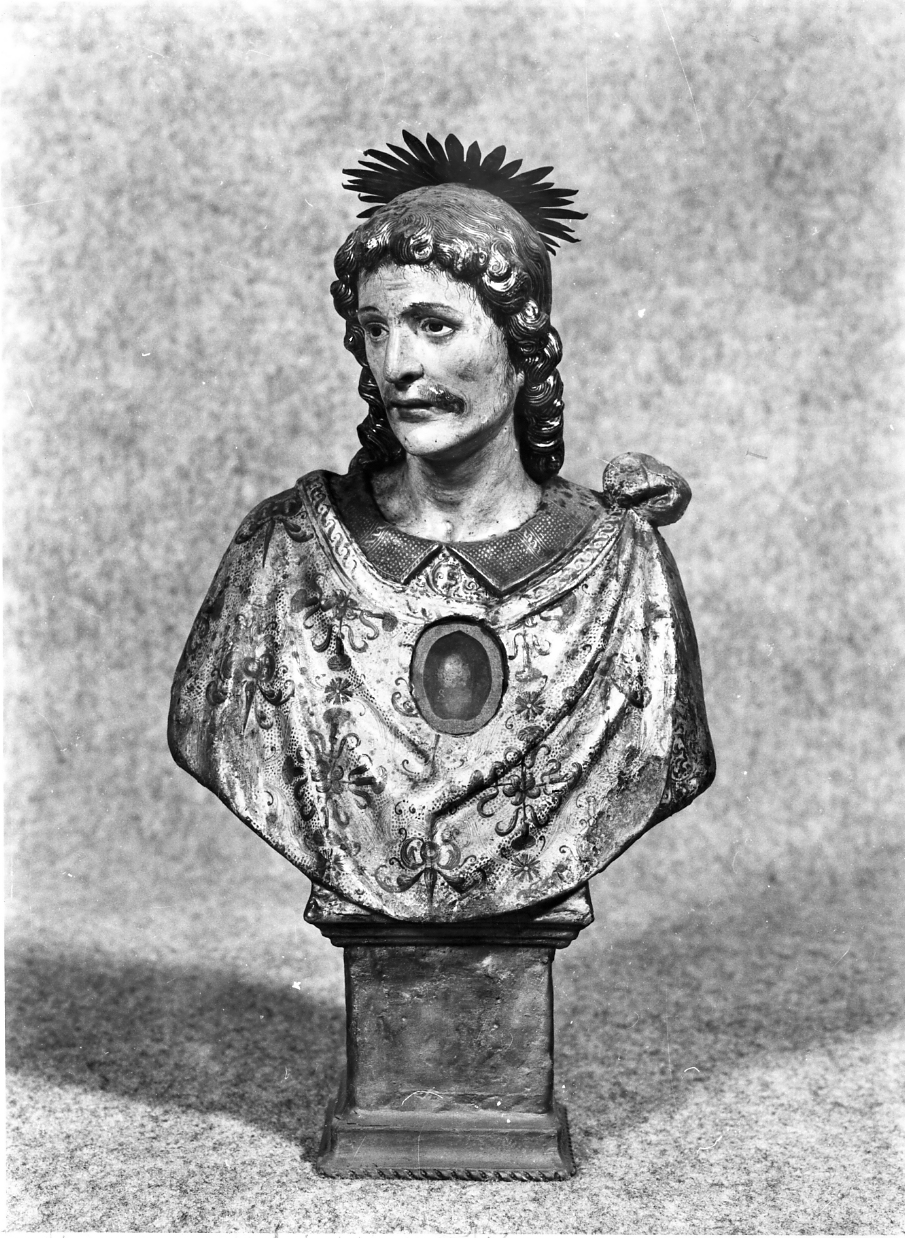 Santo (reliquiario - a busto, elemento d'insieme) di Dato Vincenzo (prima metà sec. XVII)