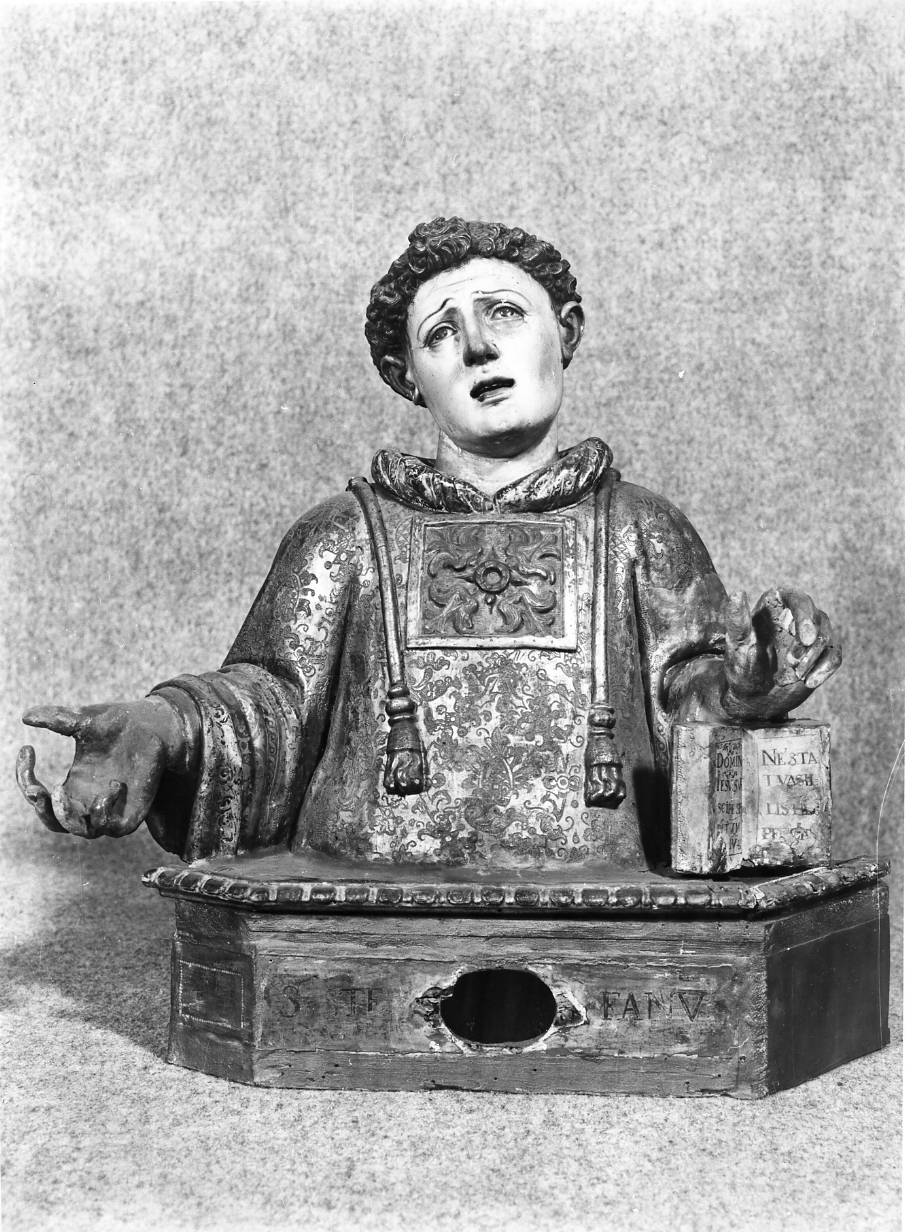 Santo (reliquiario - a busto, elemento d'insieme) di Dato Vincenzo (prima metà sec. XVII)