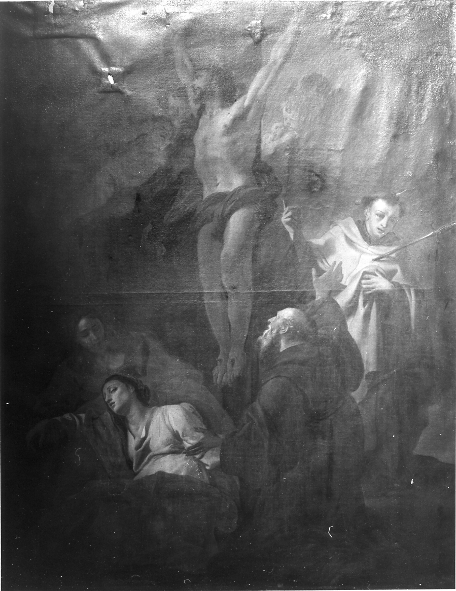 Cristo in gloria e Santi (dipinto) - ambito napoletano (prima metà sec. XVIII)