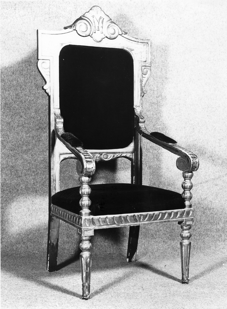 poltrona - bottega napoletana (seconda metà sec. XIX)