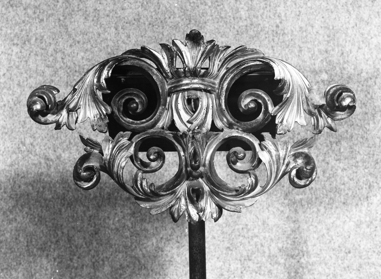 decorazione, frammento - bottega napoletana (seconda metà sec. XVIII)