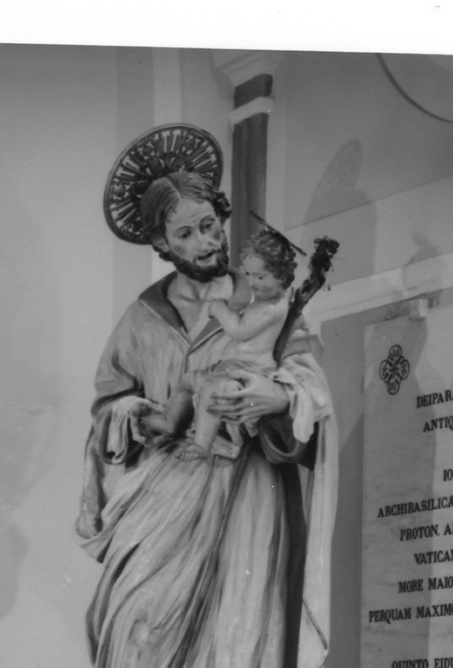 San Giuseppe e Gesù Bambino (statua) - bottega napoletana (seconda metà sec. XVIII)