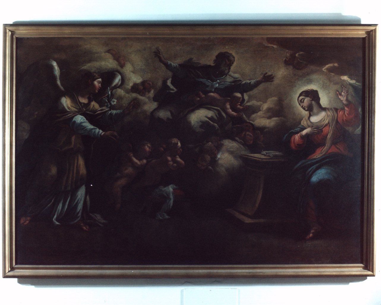 Annunciazione (dipinto) di Malinconico Nicola (inizio sec. XVIII)