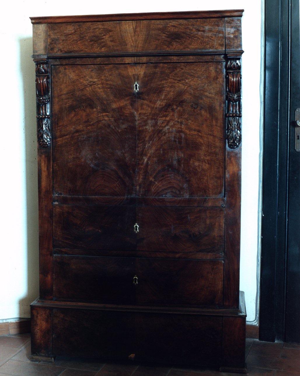 secrétaire - a ribalta - bottega napoletana (seconda metà sec. XIX)