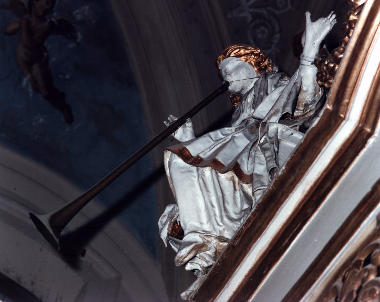 angelo (scultura, elemento d'insieme) - bottega napoletana (sec. XIX)