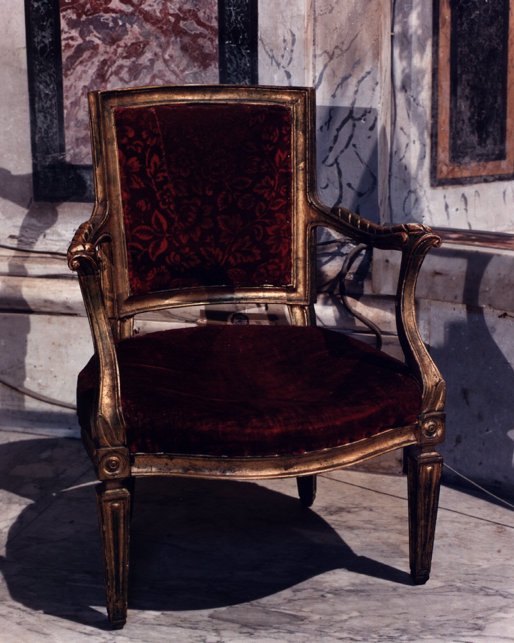 sedia, serie - bottega napoletana (seconda metà sec. XVIII)