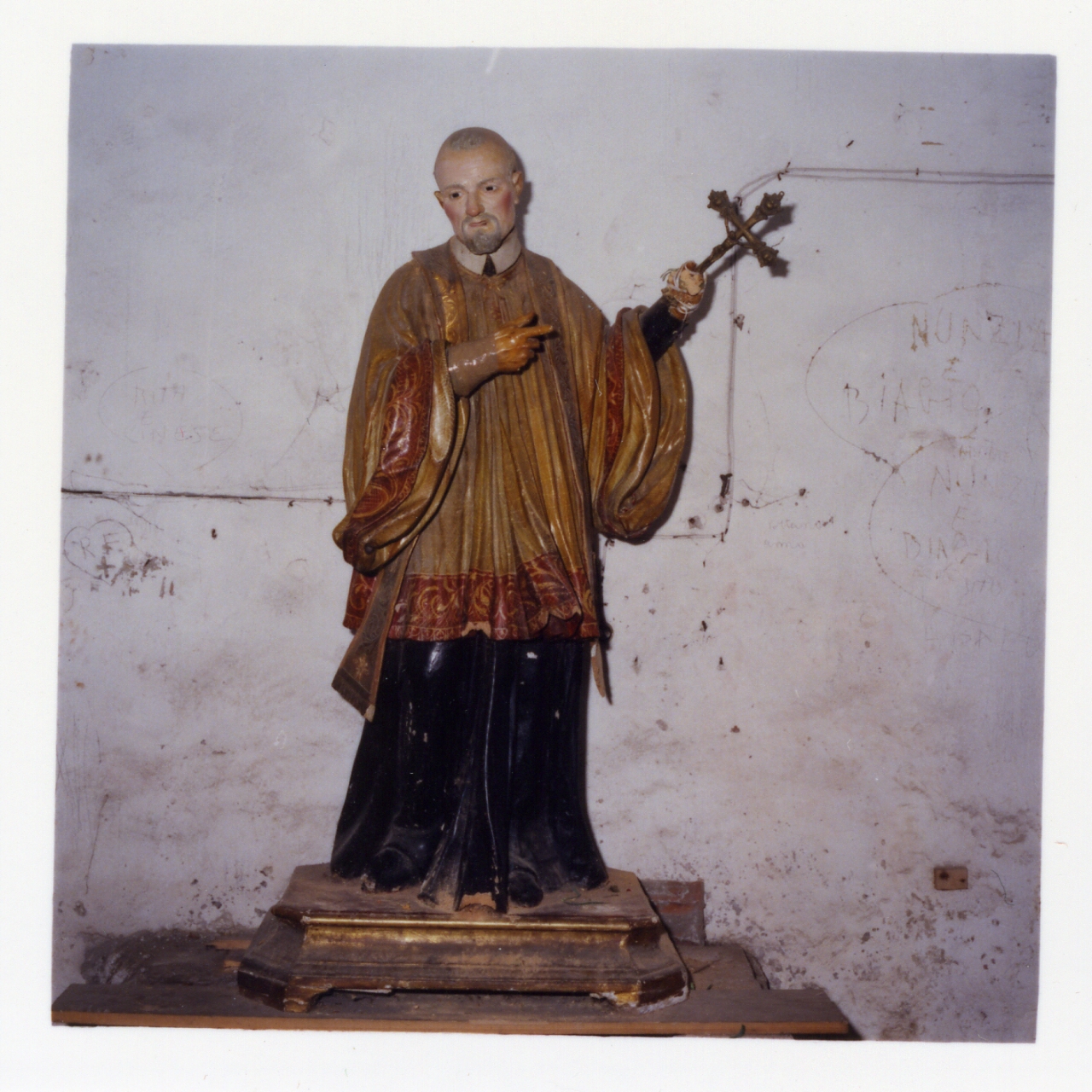San Vincenzo dè Paoli (statua) - bottega napoletana (seconda metà sec. XIX)