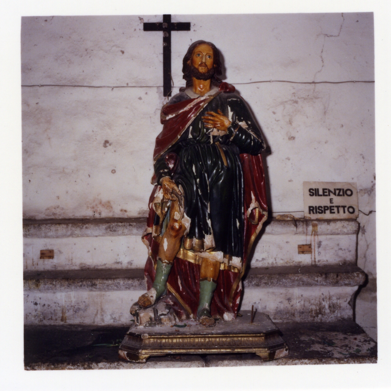 San Rocco (statua) - bottega napoletana (seconda metà sec. XIX)
