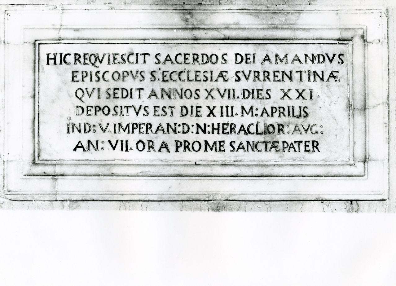 lapide - bottega napoletana (prima metà sec. XIX)