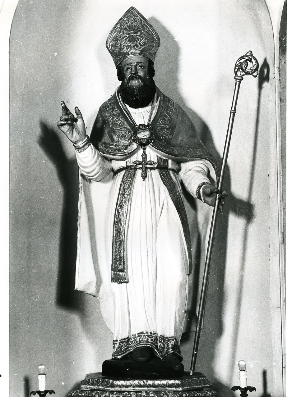 Santo (statua) - bottega napoletana (metà sec. XVI)