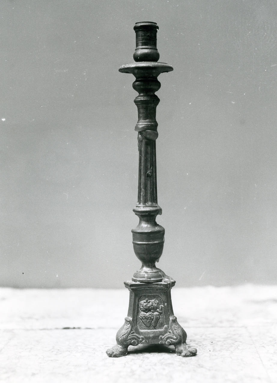 candelabro, serie - bottega napoletana (prima metà sec. XIX)
